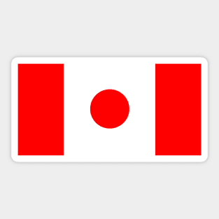 Canada - Japan Flag Mashup Sticker